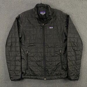 Patagonia Nano Puff Jacket Mens Small Insulated Puffer Primaloft Black 84211